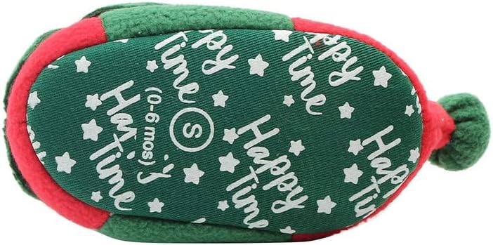 DSORVICD Newborn Baby Christmas Shoes Santa Slippers Booties Elf Fleece Shoes Winter Warm First Walking Shoes - Image 5